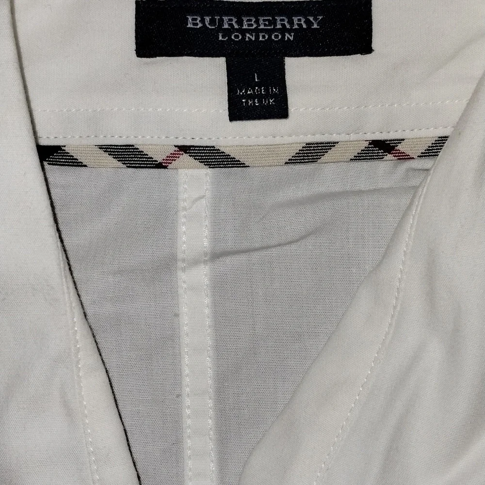 Burberry Asymmetrical Ivory Button-Up Shirt - Picture 3 of 11